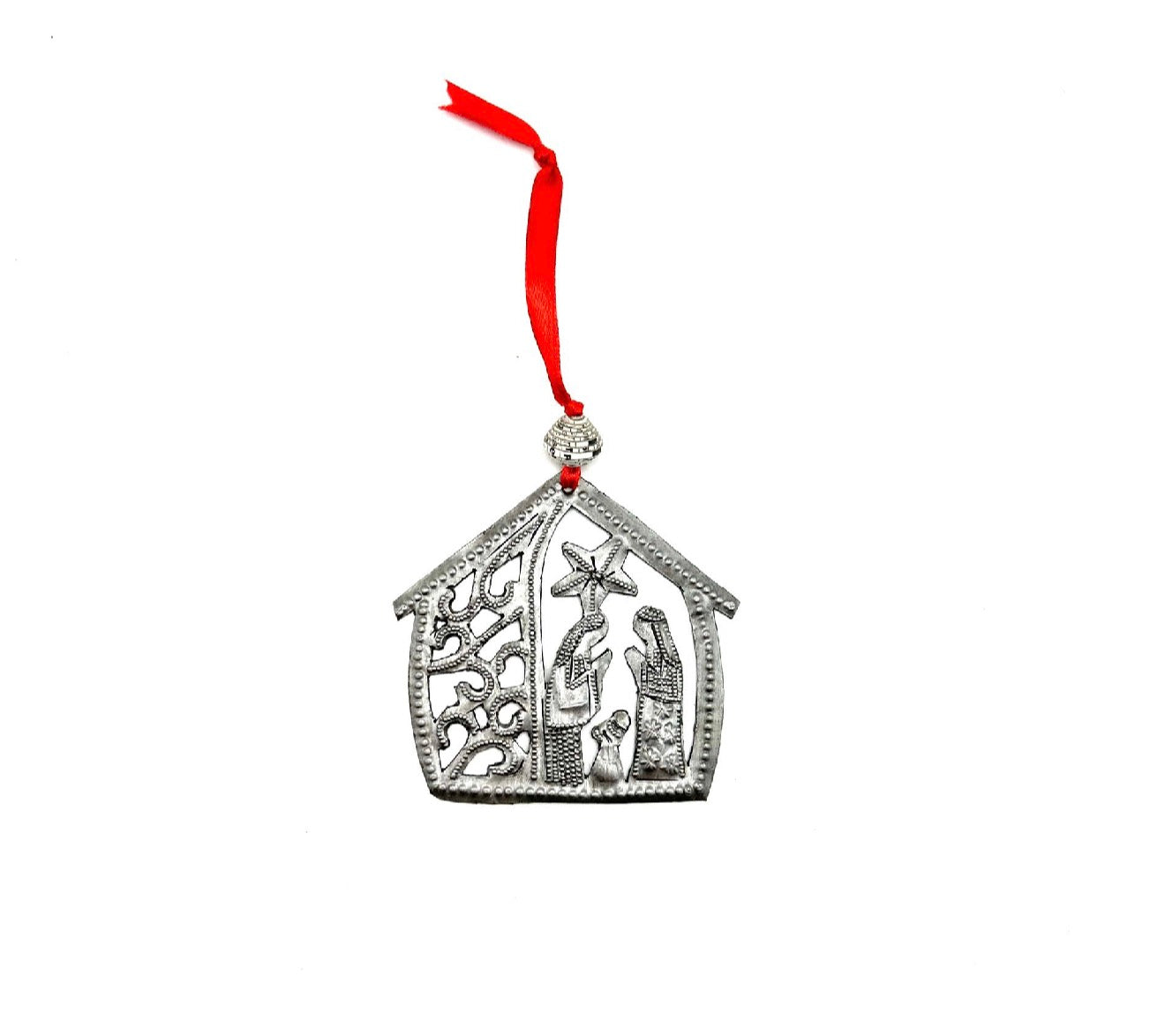 Dainty House Nativity Ornament