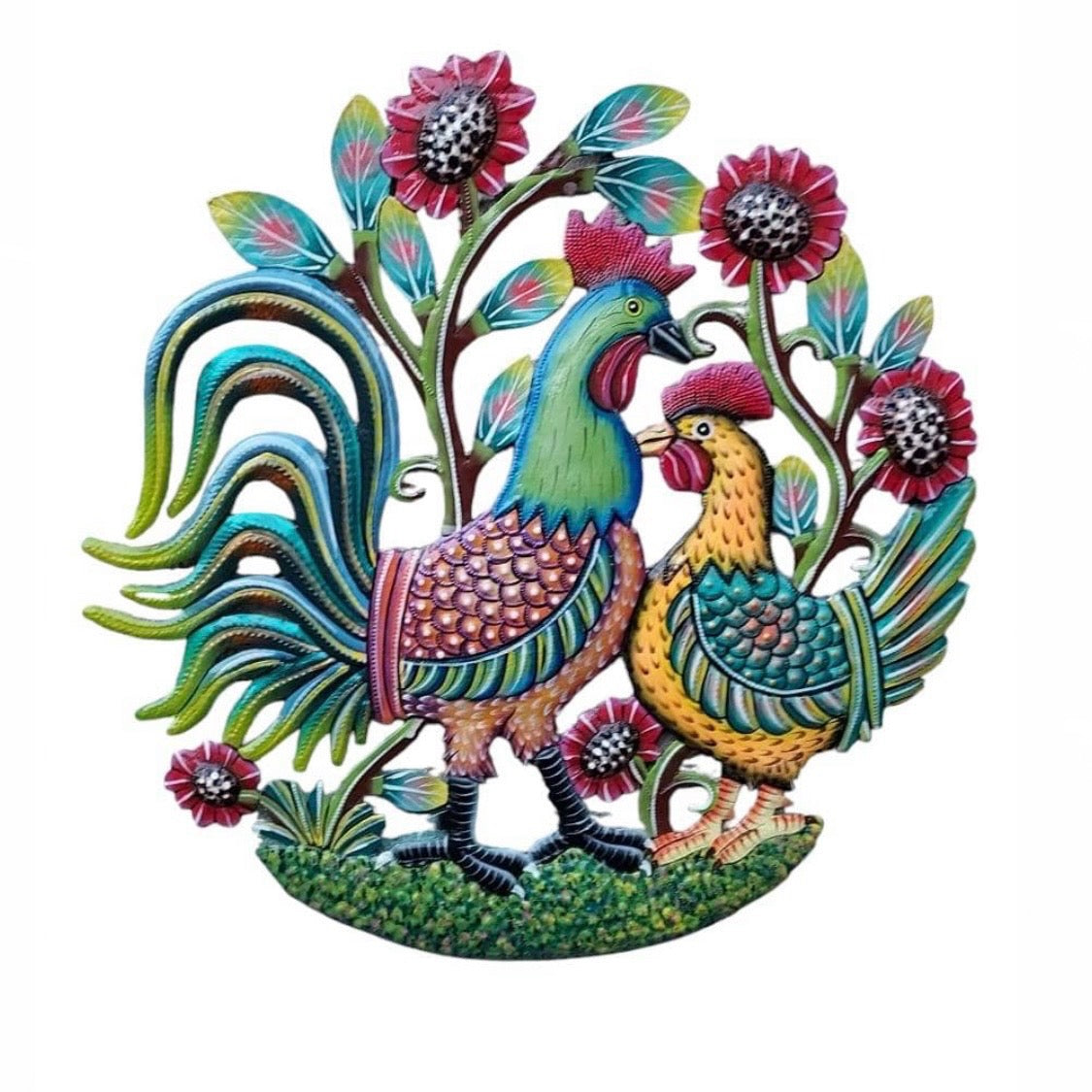 Colbert - Colorful Rooster And Chicken #2