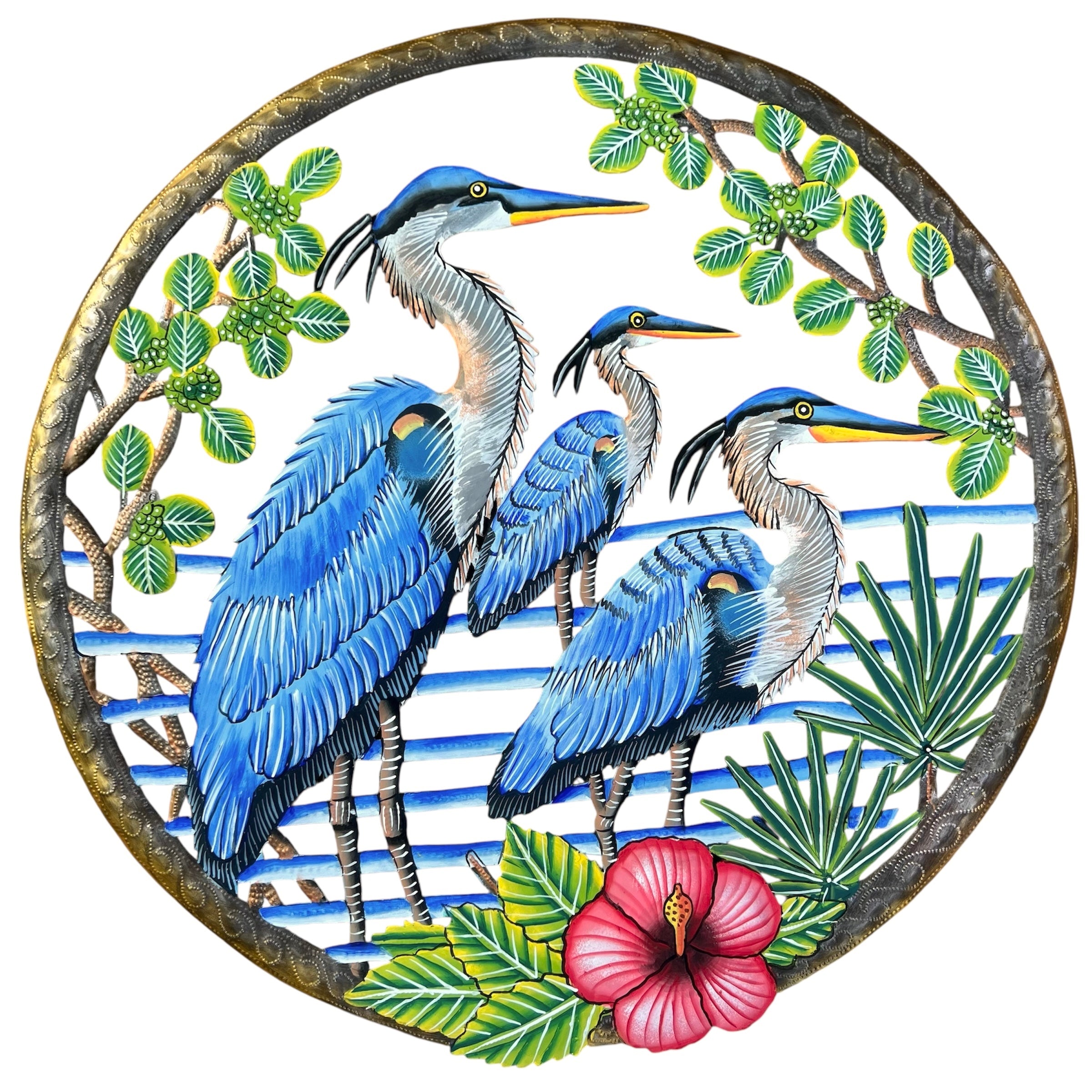 Dyvenson- Jumbo Three Blue Heron