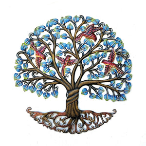 Colbert- Blue Leaf Flying Bird Tree