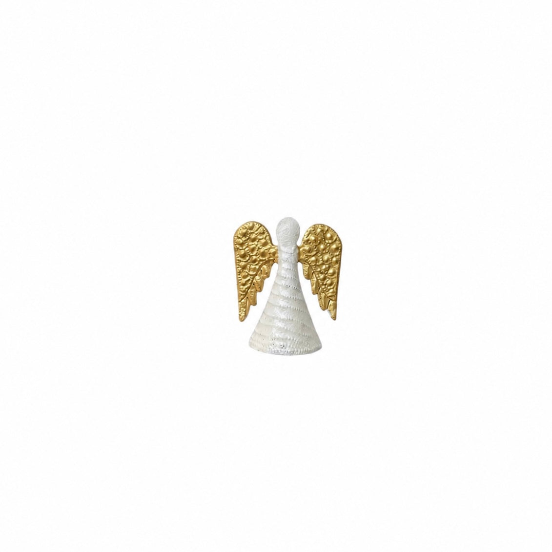 Small White And Gold Standing Angel