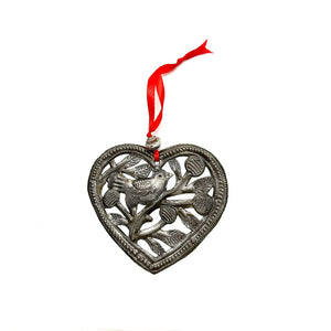 Bird Heart Ornament