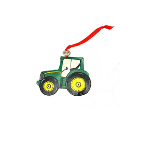 Green Tractor Ornament