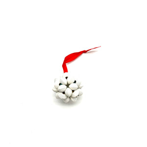 White Popcorn Ornament