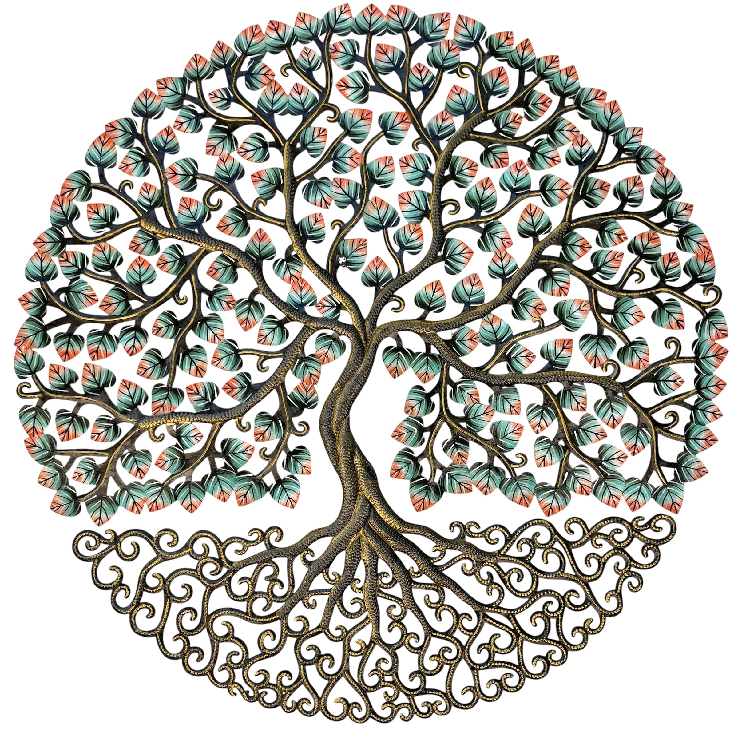 Grezil- Jumbo Bronze Mixed Color Leaf Tree #2