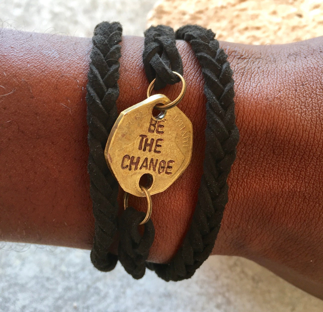 "Be the Change" Wrap Bracelet