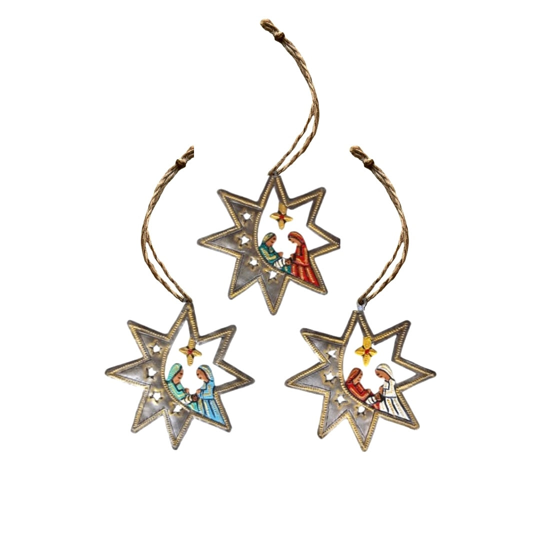 Thevenin Star Nativity Ornament (Set of 3)