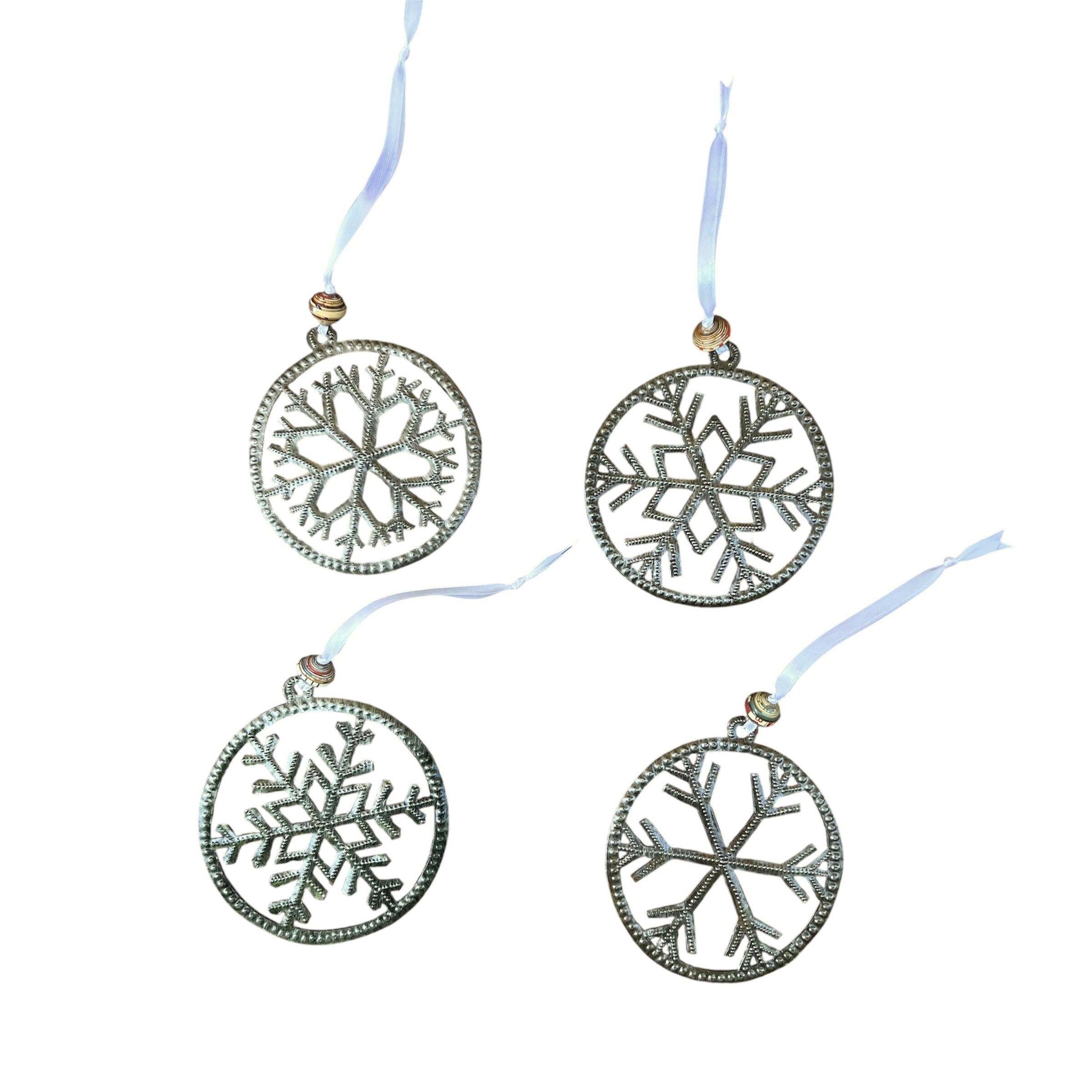 Roodlet- Set Of 4 Snowflakes Ornaments