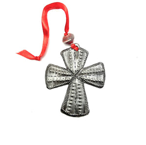 Steel Cross Ornament