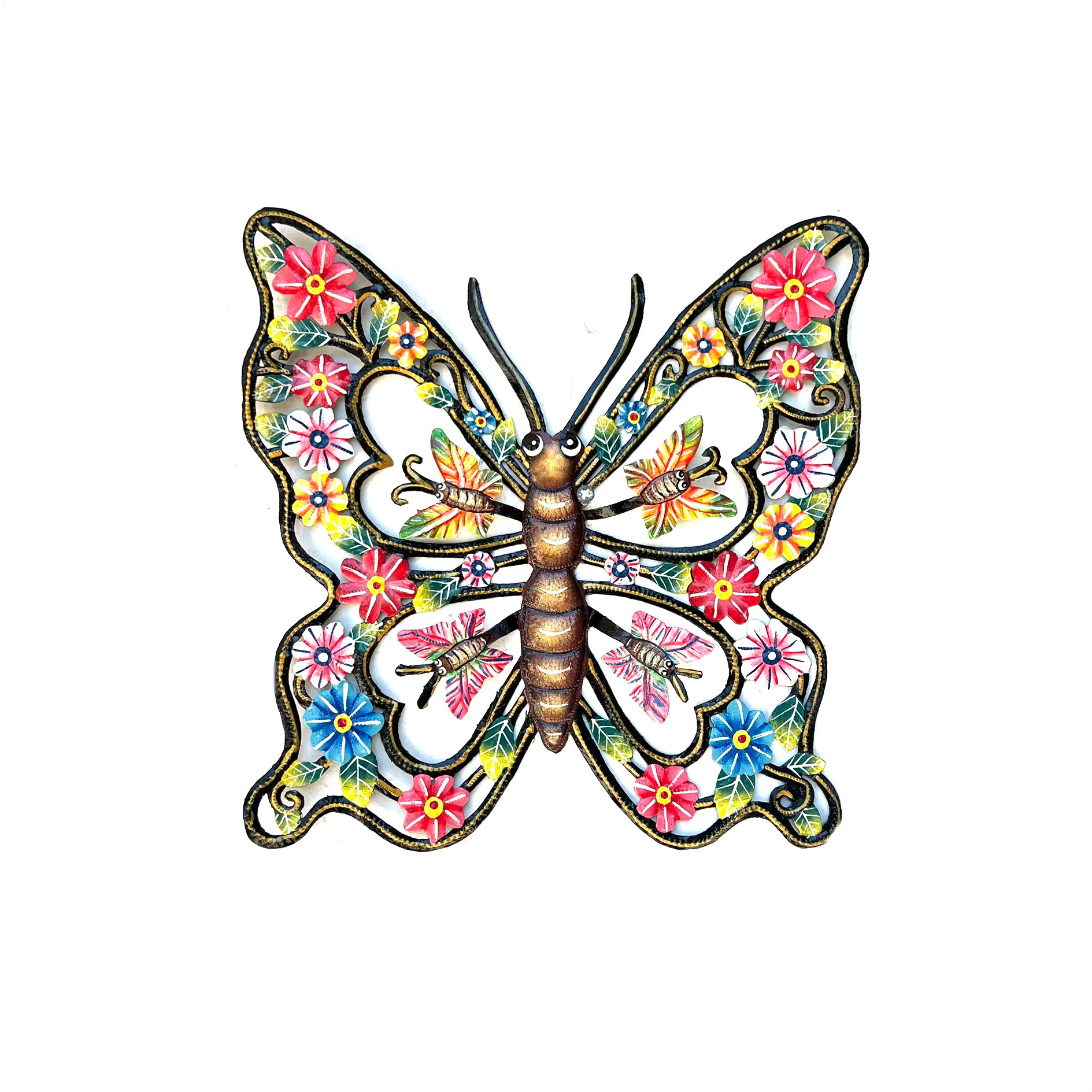 Elisme- Medium Colorful Butterflies & Flowers