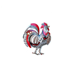 Small Painted Rooster