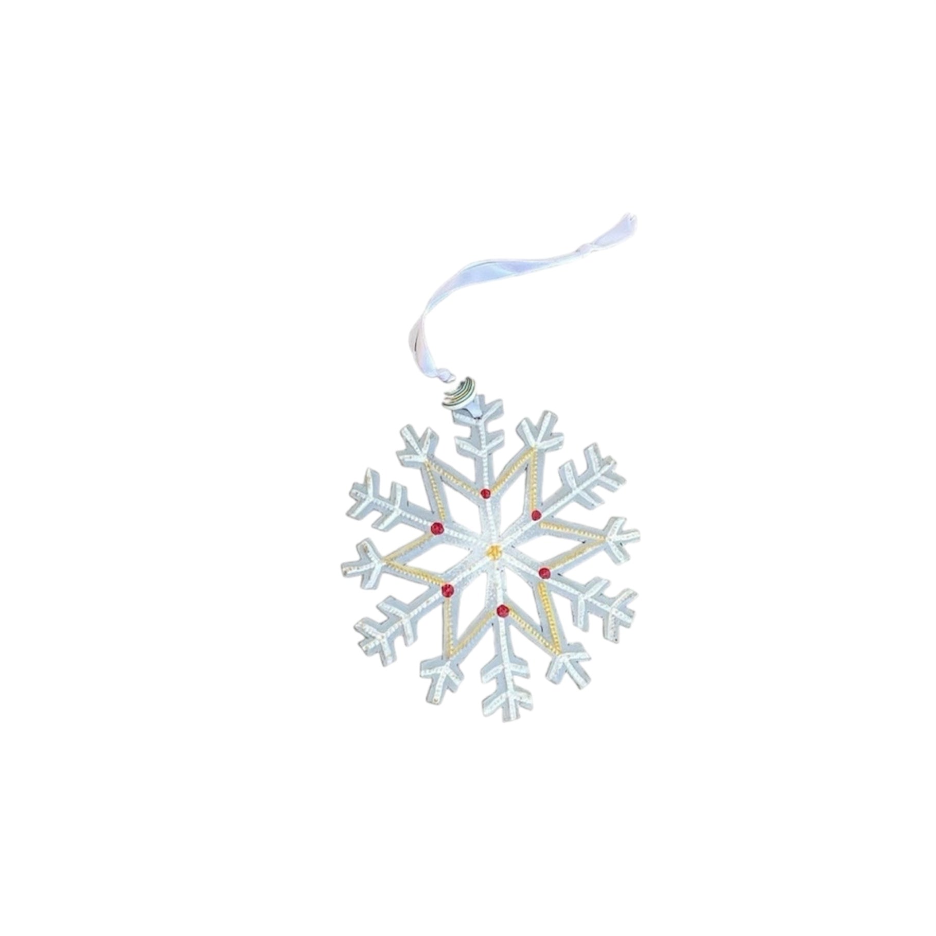 Pauto- White Snowflakes Ornament