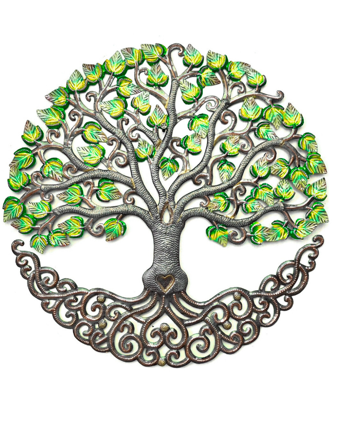 Painted Whimsical Tree- Green