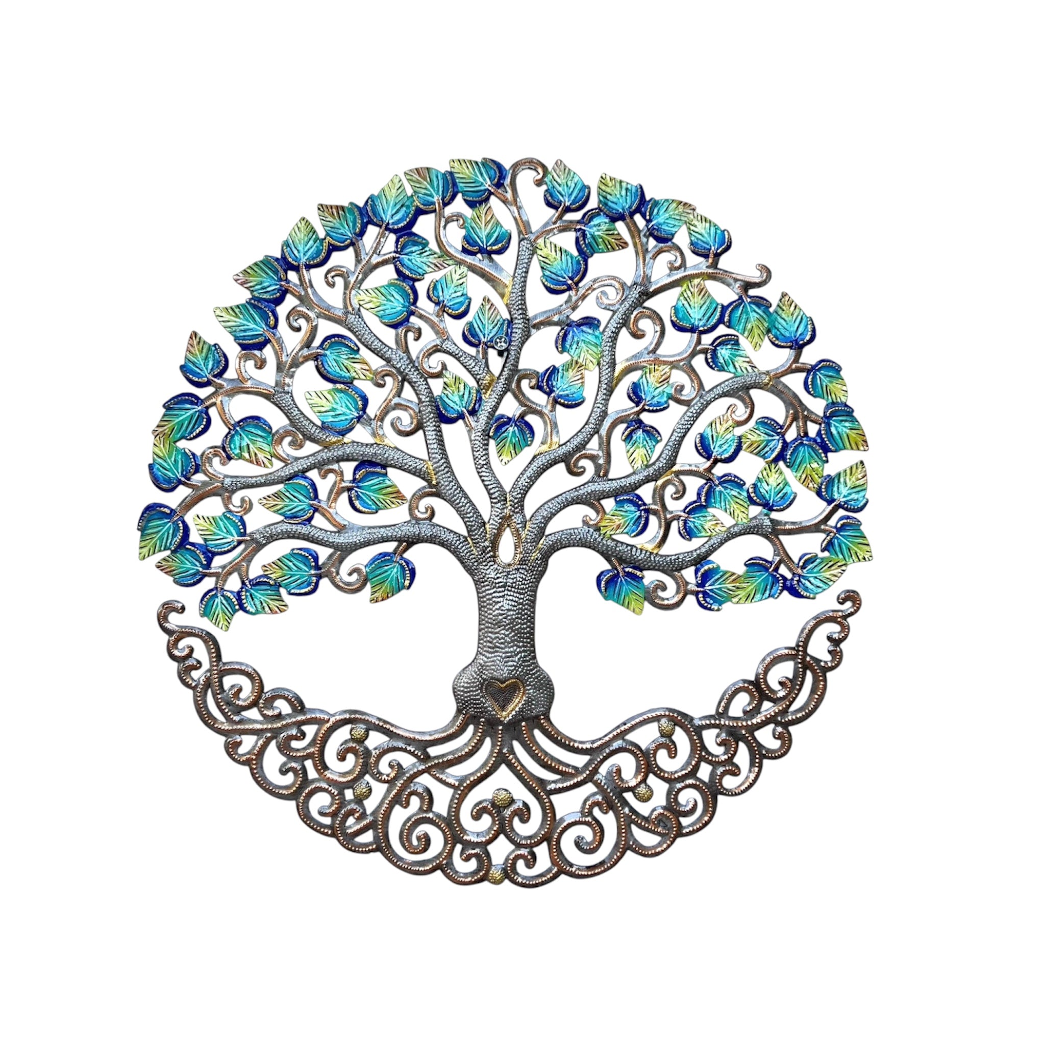 Medium- Antoine Blue Leaf Heart Tree