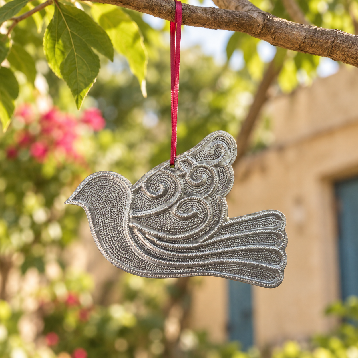Omiscar- Steel Dove Ornament