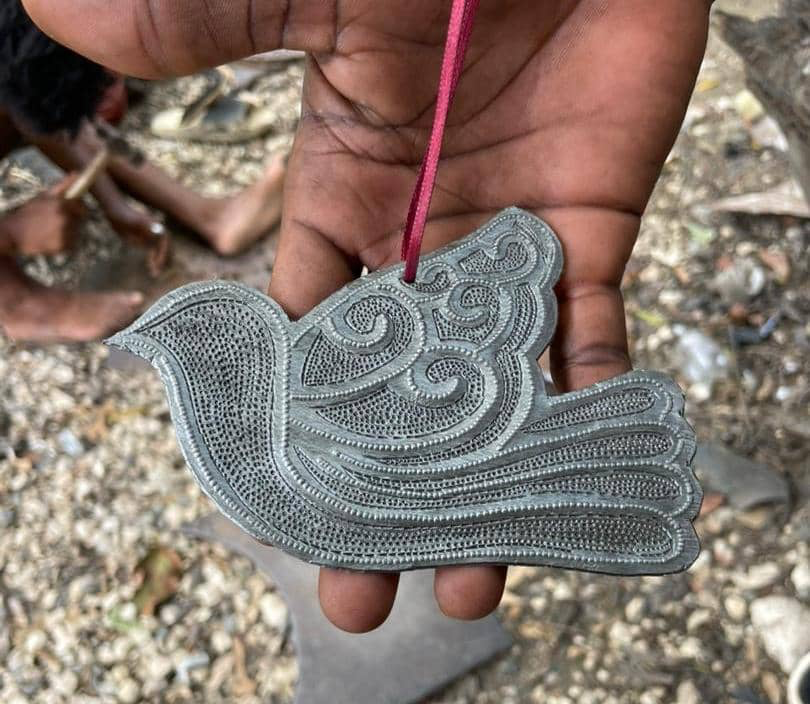 Omiscar- Steel Dove Ornament