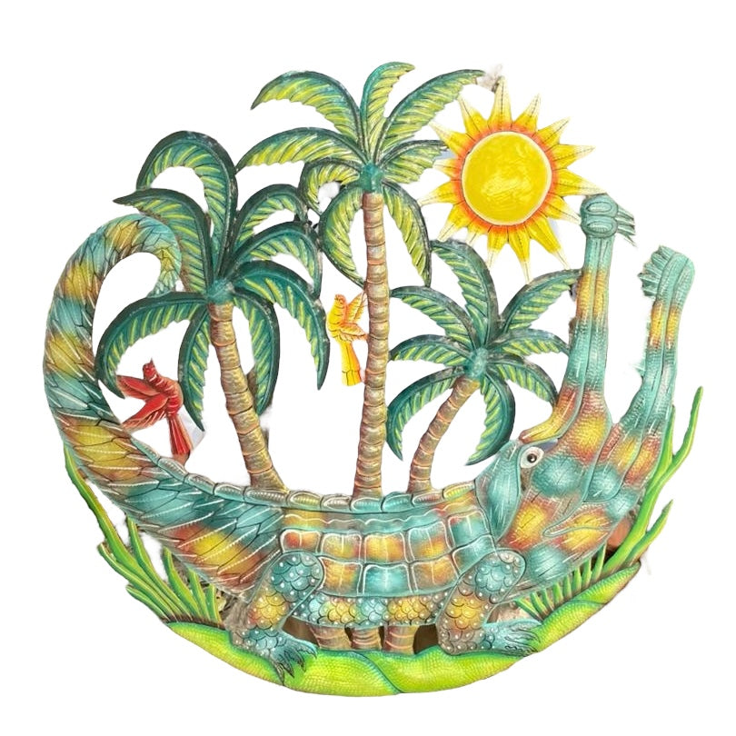 Jumbo- Alligator and Palm Trees #1
