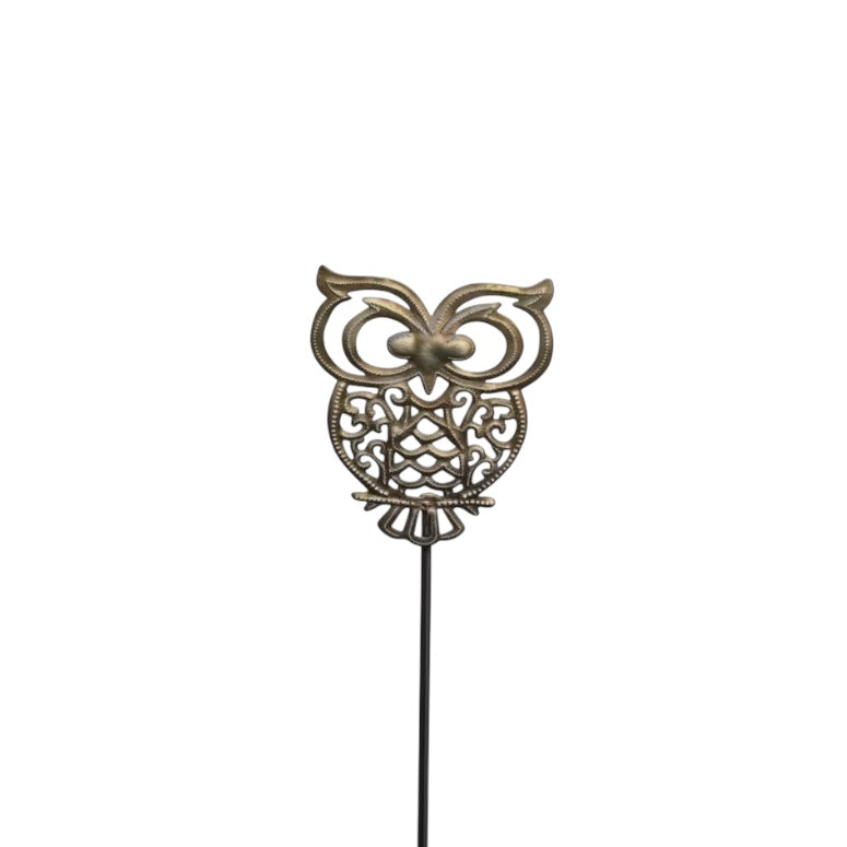 Steel Drum Garden Stake Owl