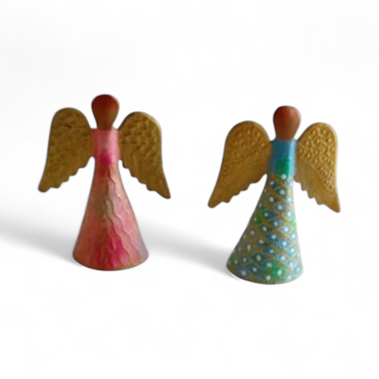 Set Of 2 Cute Standing Pastel Angels