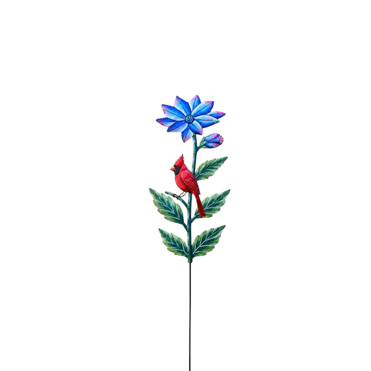 Roodlet’s Garden Stake Flower & Cardinal