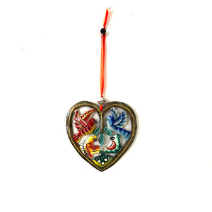 Heart 4-Birds Ornament