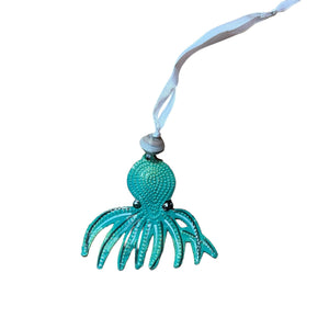 Turquoise Octopus Ornament