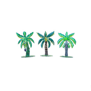 Set of 3 Standing Palm Trees