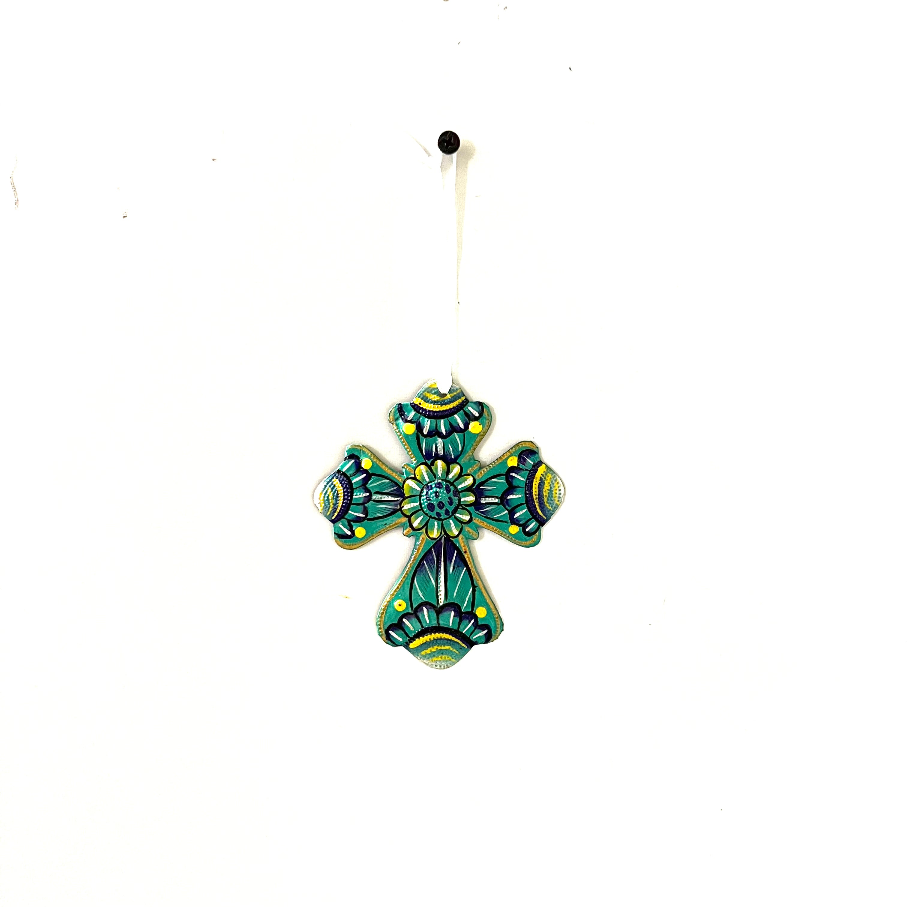 Painted Cross Ornament