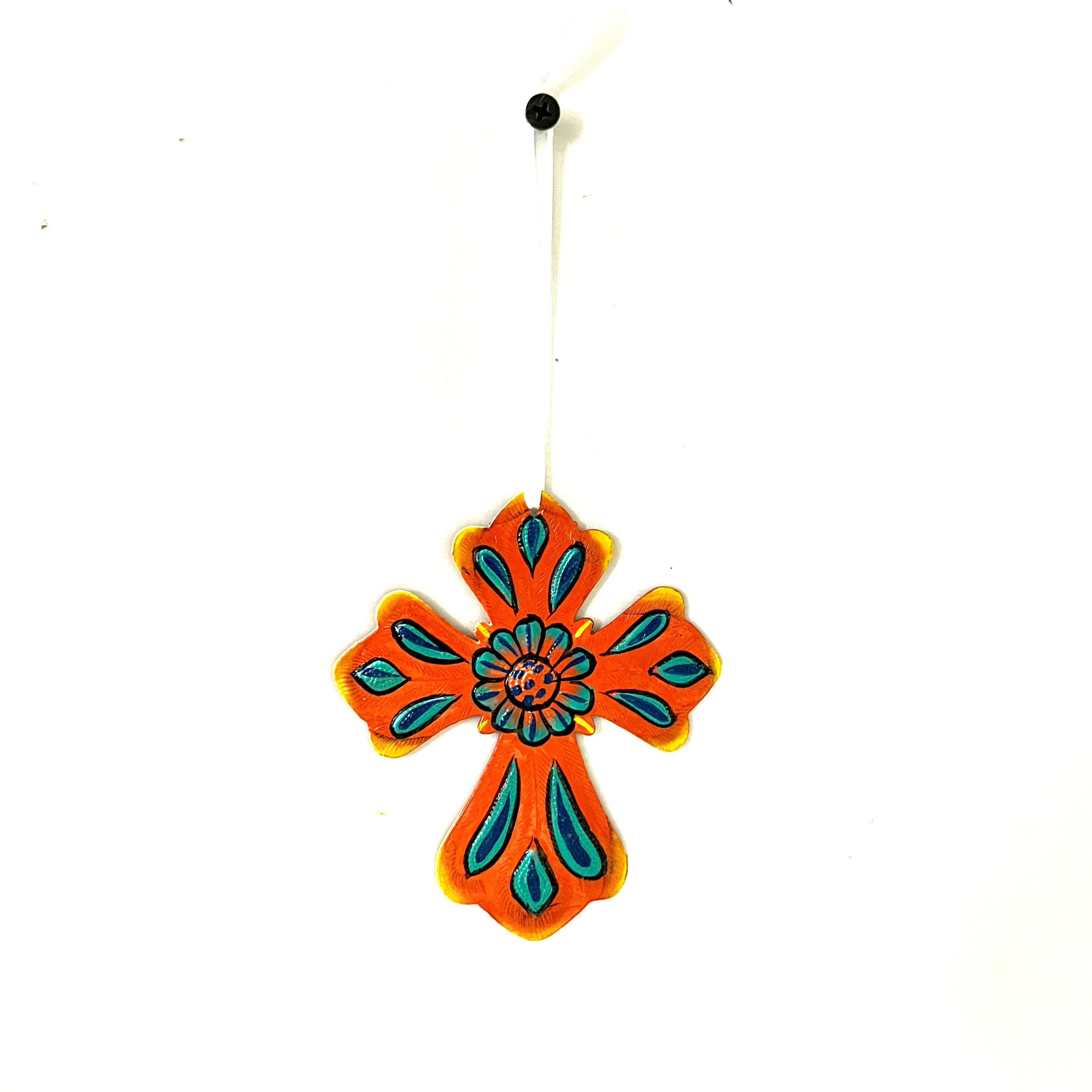 Painted Cross Ornament