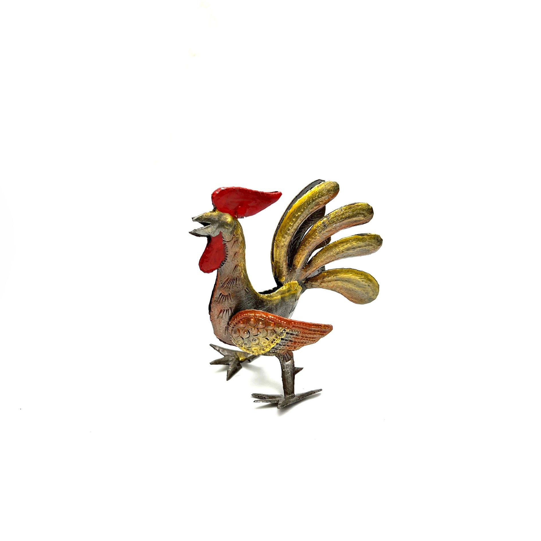 Painted Little Standing Rooster