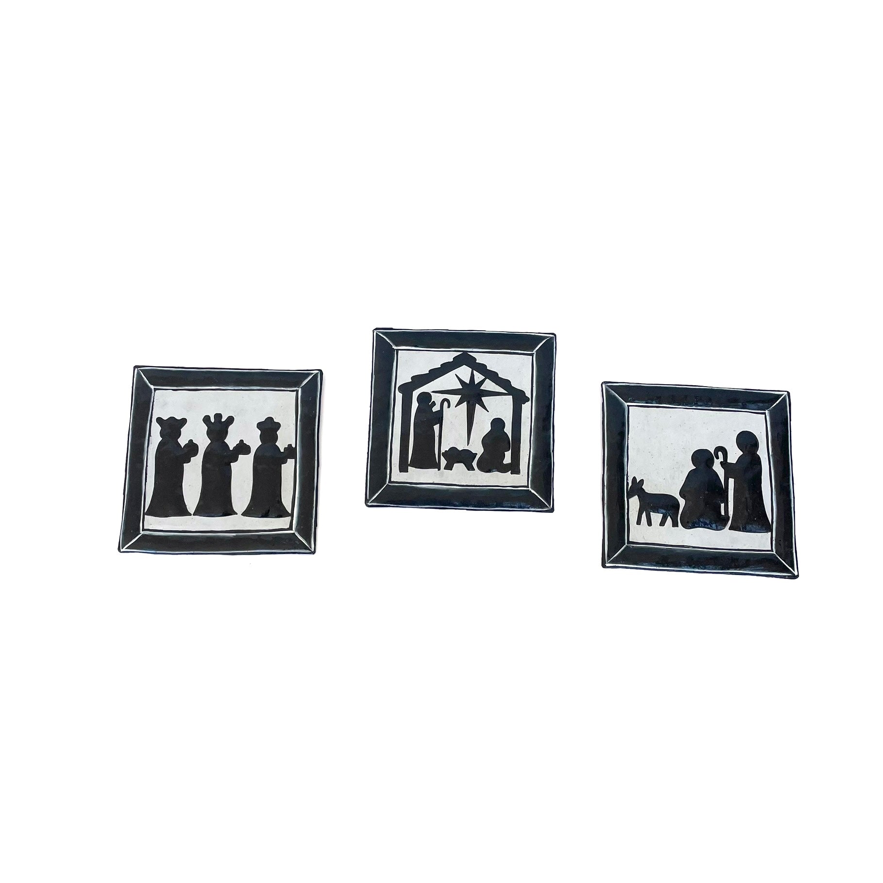 Painted Nativity Wall Art (Set of 3)