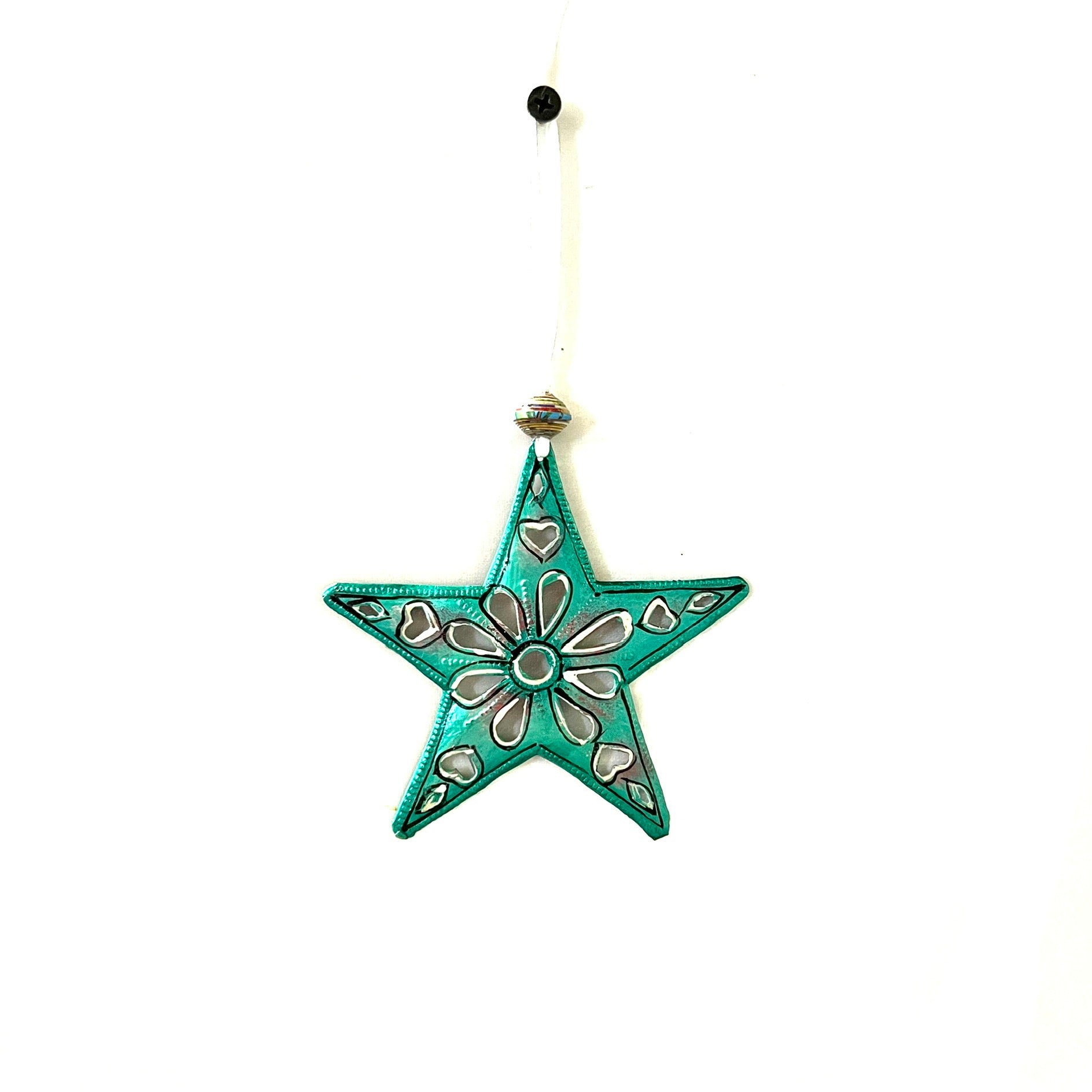 Romario Turquoise Star Ornament