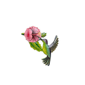 Romario Hummingbird and Hibiscus