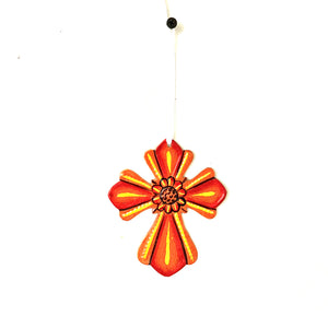 Painted Cross Ornament