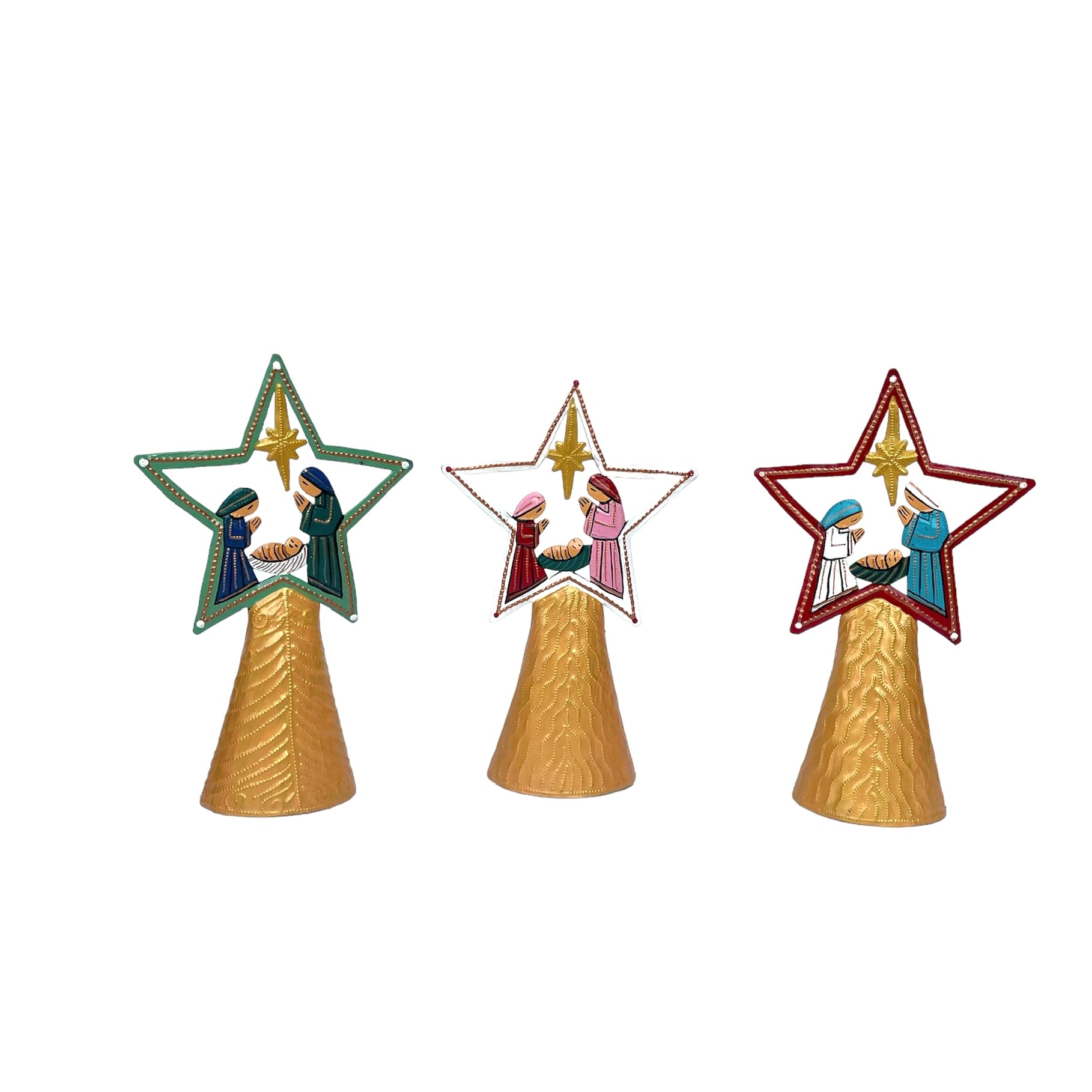 Set Of 3 Christmas Tree Toppers