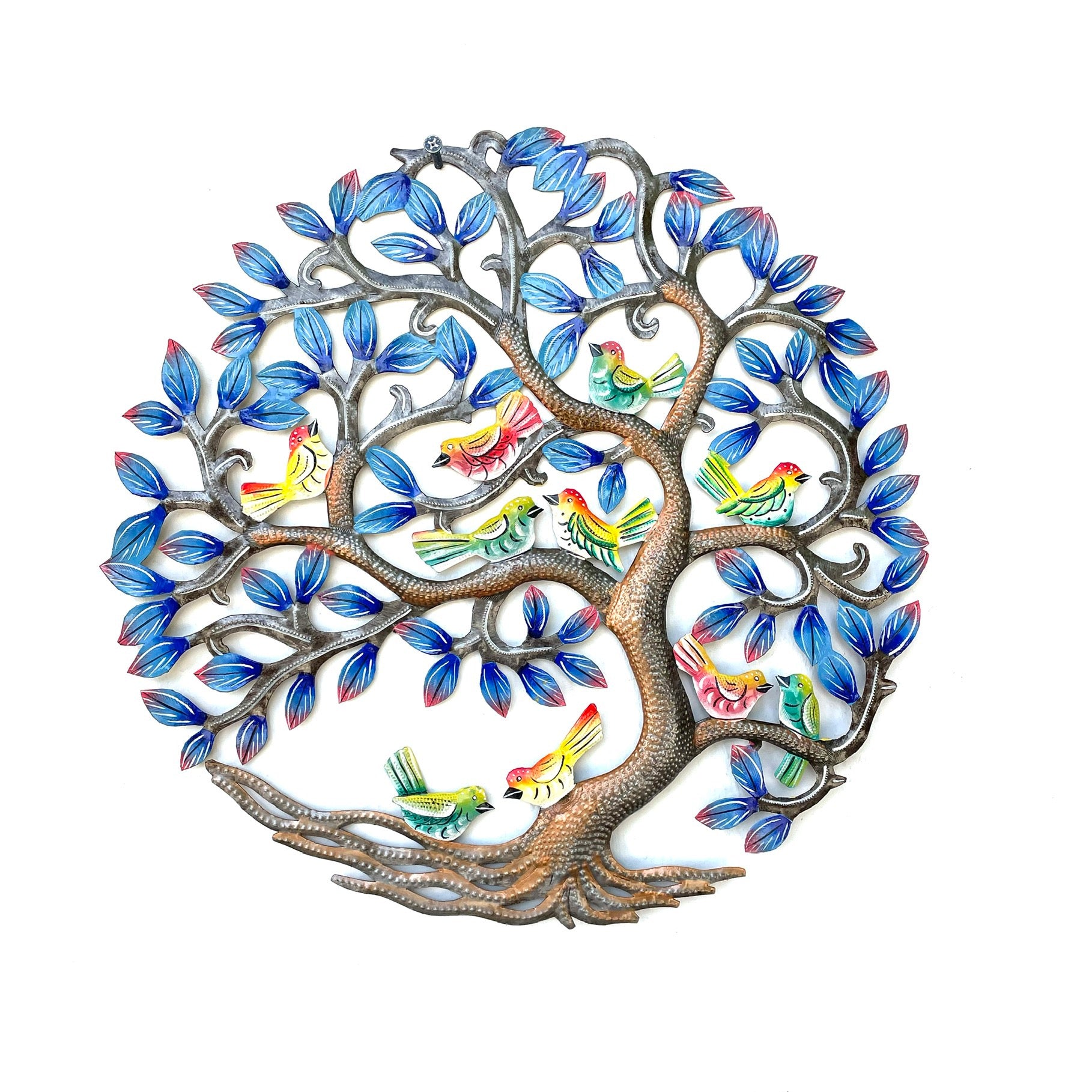 Lucson- Electric Blue Birds in Tree