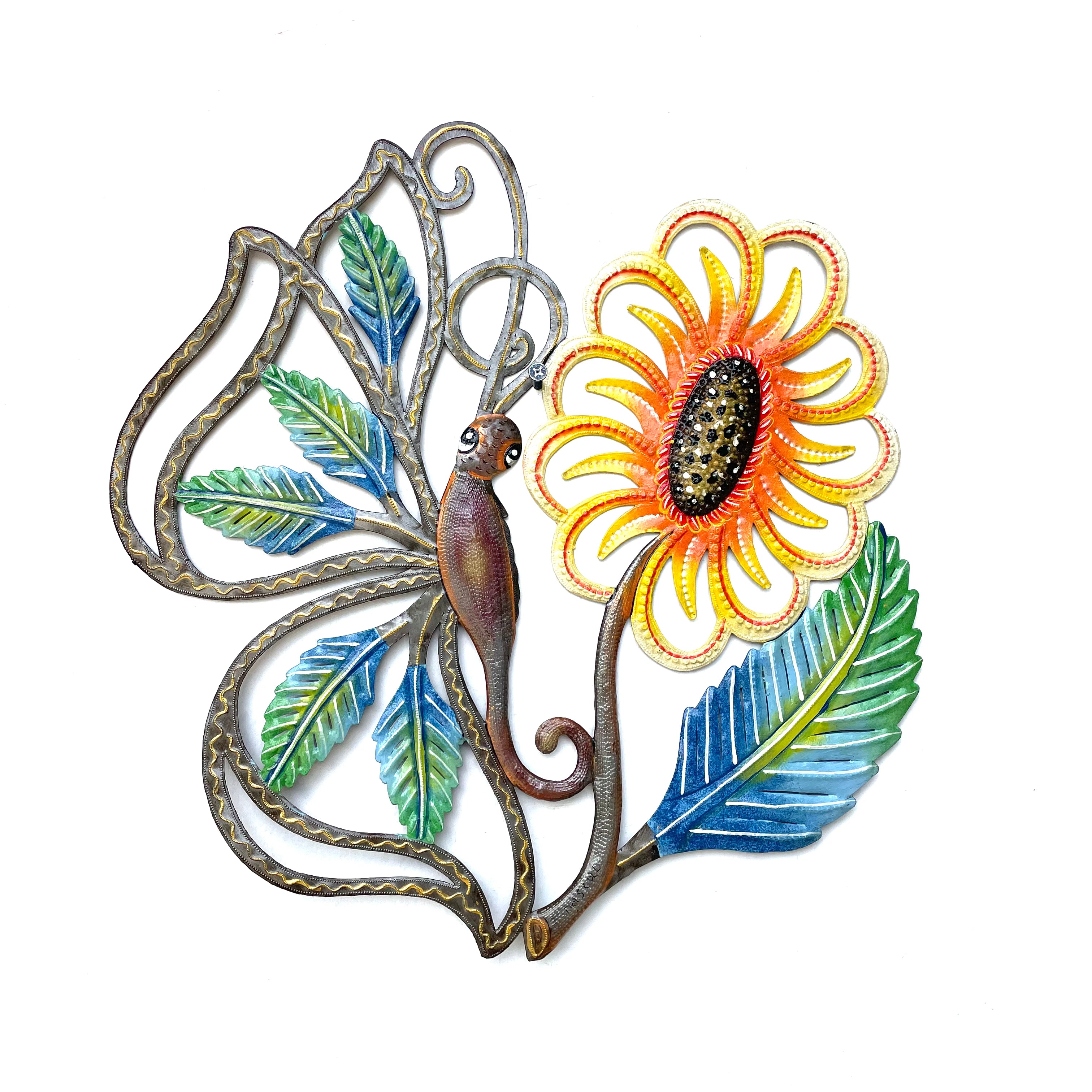 Nikenson- Butterfly And Sunflower