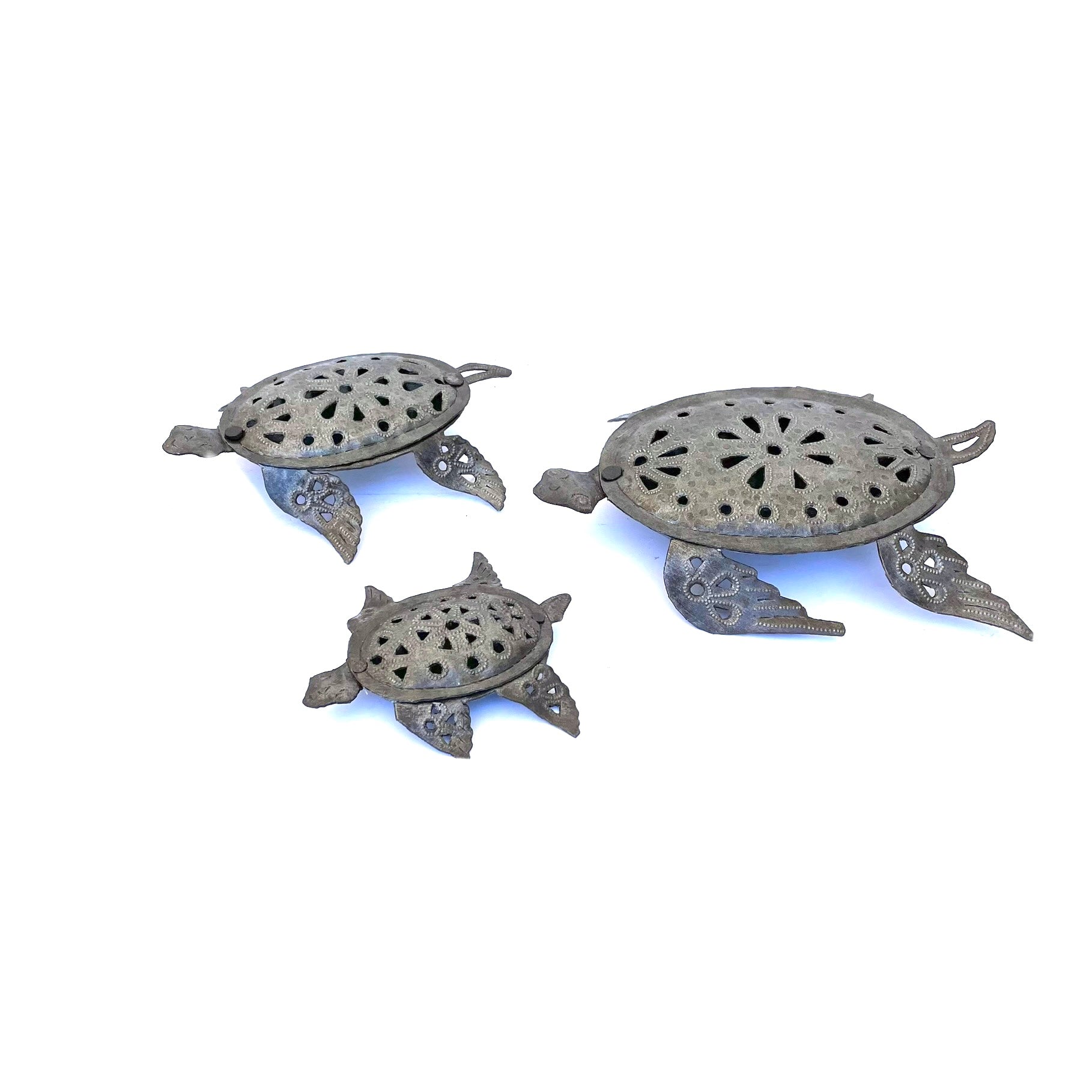 Set Of 3 Standing Turtles