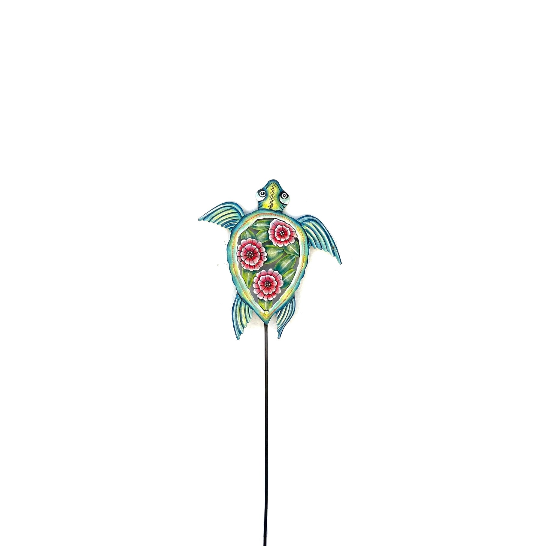 Turtle Flower Garden Stake