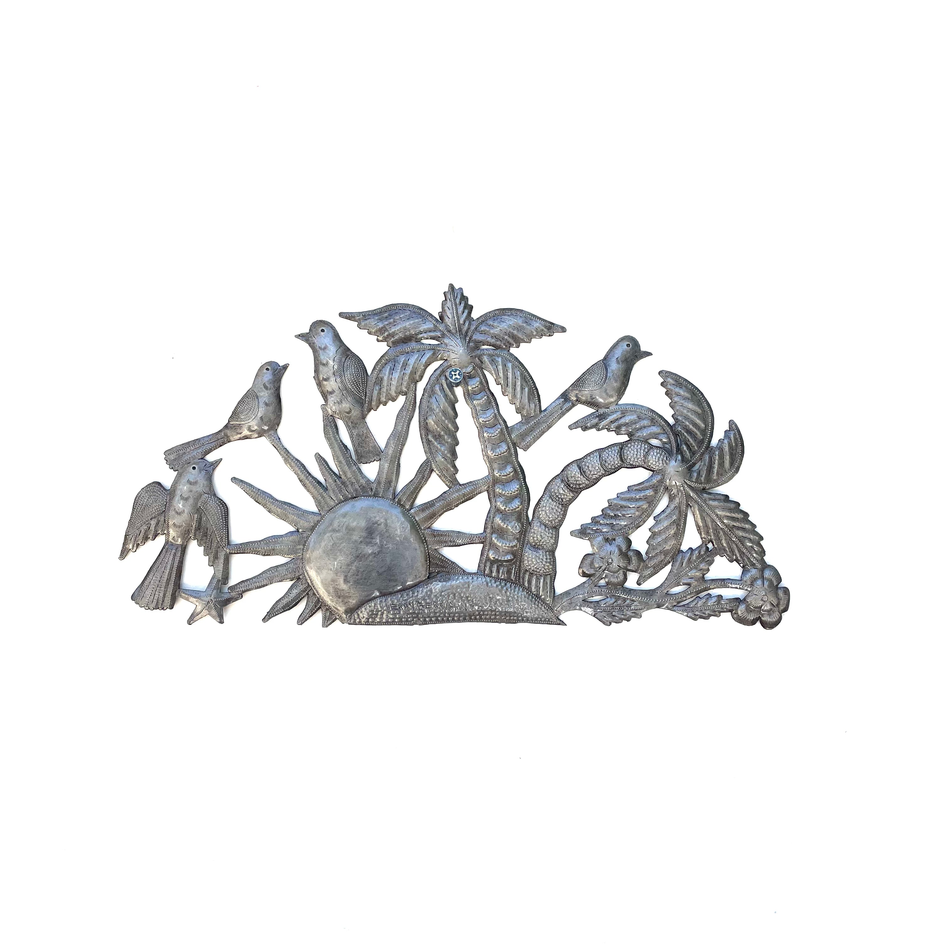 Herby - Half Round Sunshine Metal Art