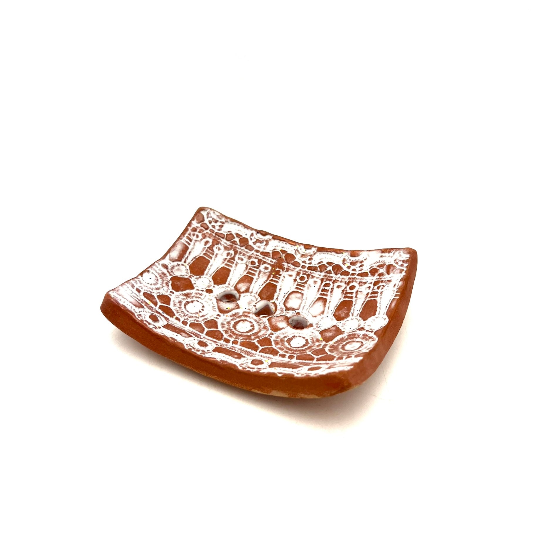 Lace Print Soap Dish