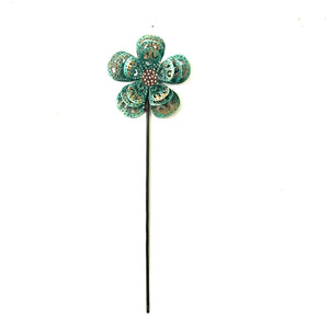3-D Turquoise Garden Stake