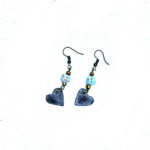 Steel Heart Earrings