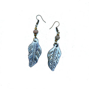 Metal Leaf Earrings