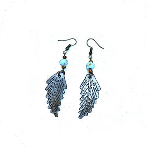 Metal Leaf Earrings