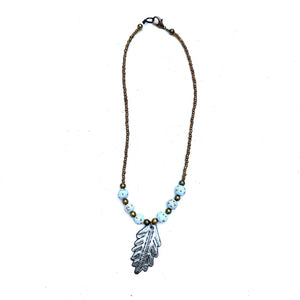 Metal Leaf Necklace