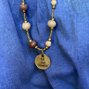 Be the Change Ceramic Necklace