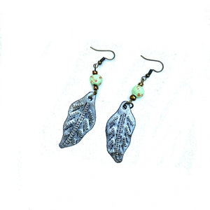 Metal Leaf Earrings