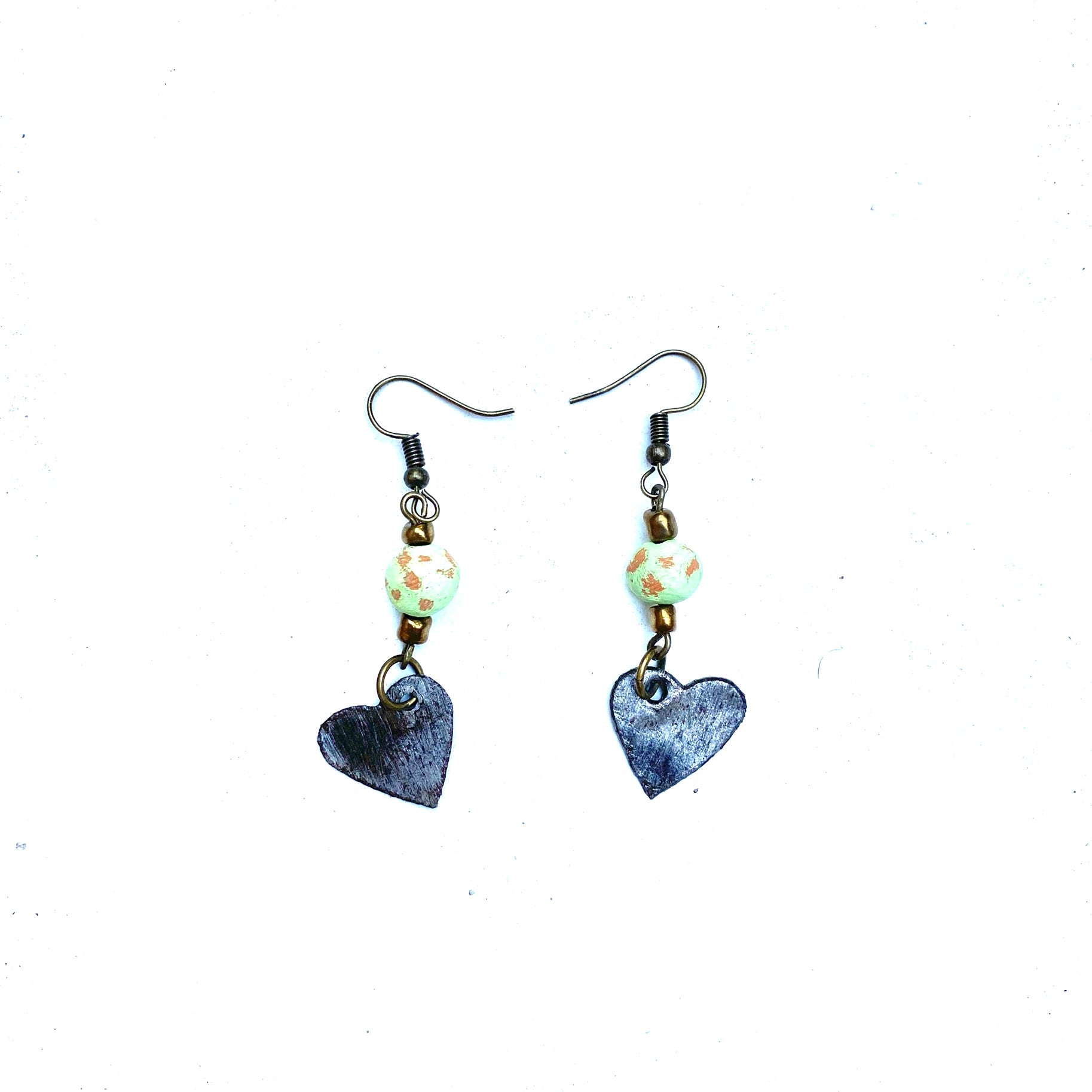 Steel Heart Earrings