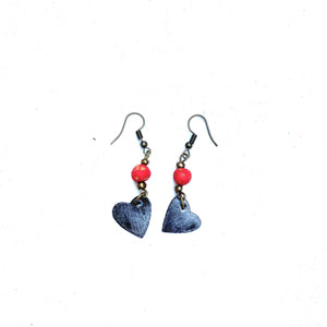 Steel Heart Earrings